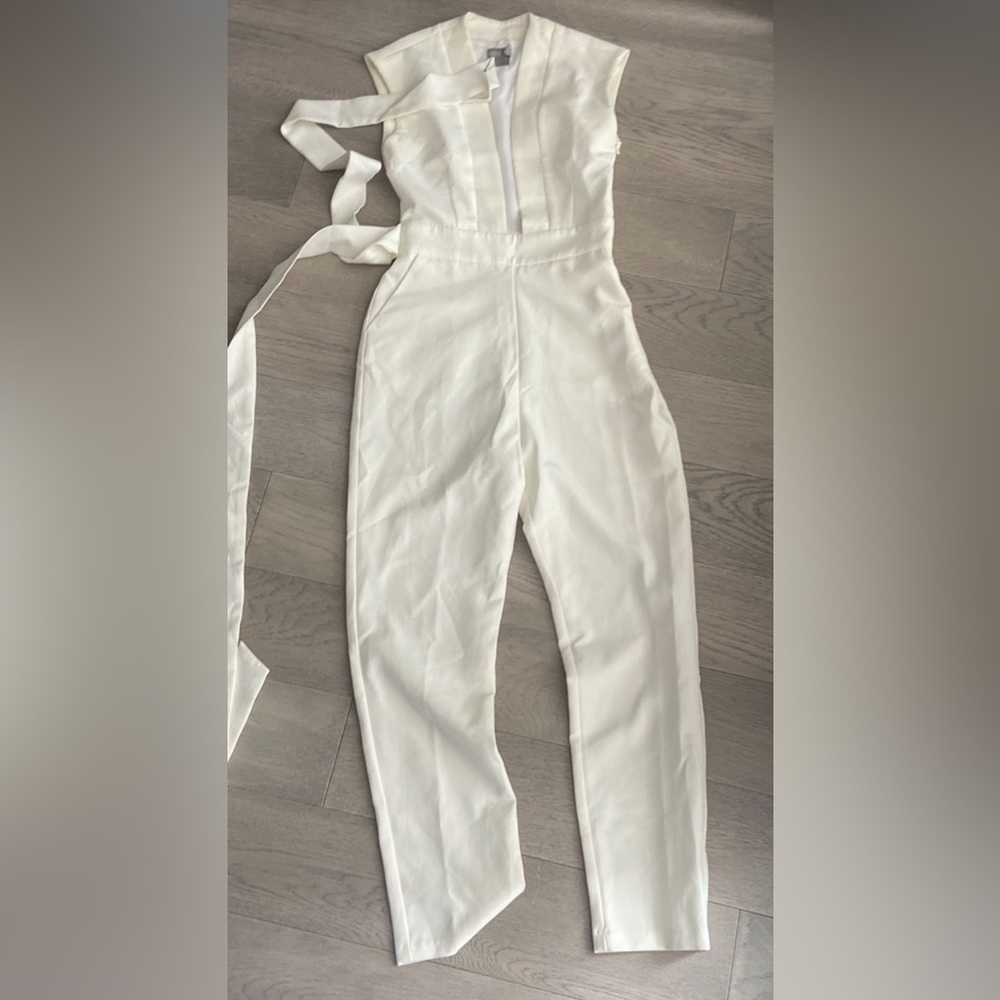 Asos white jumpsuit